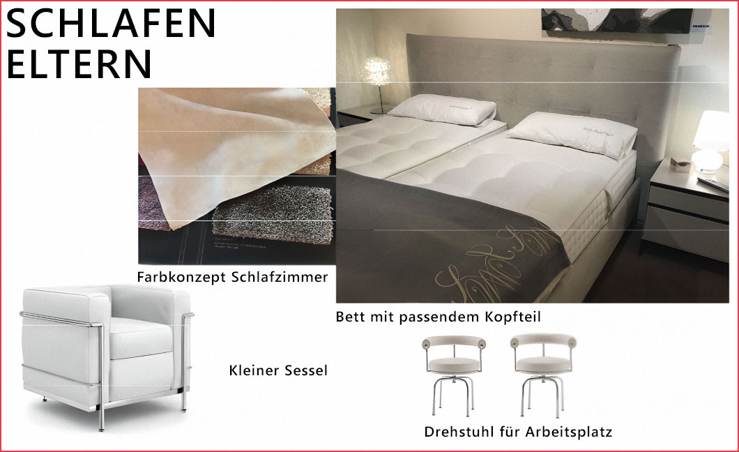 Konzept Schlafzimmer Eltern